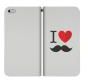 Stylizedd Apple iPhone 6 Plus Premium Flip case cover - I love moustashe