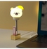 مصباح ليلي LED صغير قابل للشحن بمنفذ USB مع جهاز تحكم عن بعد أصفر