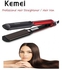 Kemei Km-531 Professional Hair Straightener - Black/Red