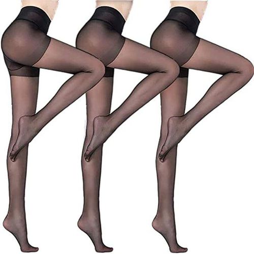 Fashion 3pairs Stockings Pantyhose Tights - Black