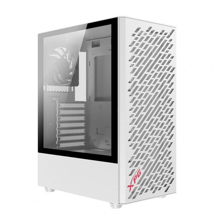 XPG | Computer Case | VALOR AIR White Mid Tower Chassis - Includes 4 VENTO 120 Fans| VALORAIRMT-WHCWW