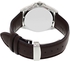 Casio Edifice Men's Silver Dial Leather Band Watch - EF-336L-7AVDF