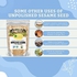 Bliss of Earth USDA Organic Unpolished Sesame Seeds 1kg White For Eating, Raw Til Seeds