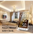Big LED Display Screen Intelligent Alarm Clock White 16.00X4.50X9.50cm