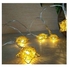 سلسلة مصابيح على شكل نجمة مكونة من 10 مصابيح LED ذهبي