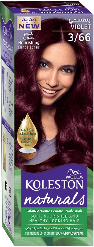 Wella, Koleston, Natural Hair Color Violet 3/66 - 1 Kit