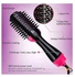 4-In-1 Hair Dryer And Straightener Brush Black/Pink