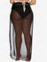 Plus Size See Thru Wrap Cover Up Skirt - 5xl