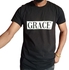 Smartlight Men's Quality Black T-shirt With Grace Design