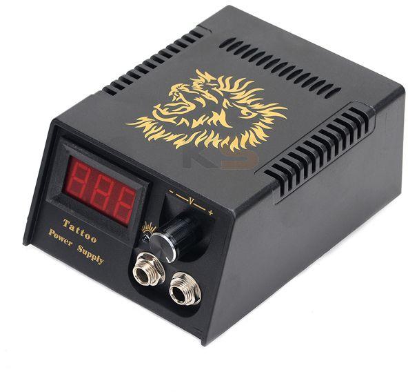 D100 High Stability Power Supply With LCD Display for All Kinds of Tattoo Machines-Black