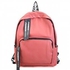 PU Leather Letter Ribbon Backpack - Pink