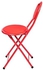 كرسي صلاة بلون احمر من جوهر، بلاستيك معدن