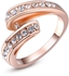 Roxi 2010280190 Ring 18K Rose Gold Plated Austrian Crystal -8 US