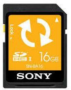 Sony SNBA16 16GB Backup SD Memory Card