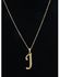 Letter J Pendant, Earrings And Necklace