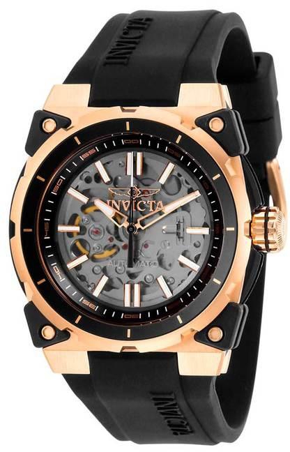 Invicta 27337 Men's S1 Rally Automatic Rose Gold Case Transparent Dial Watch