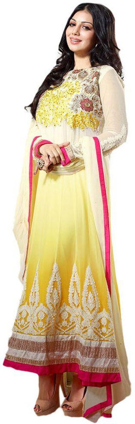 Ayesha Takia Semi Stiched Anarkali Suit for women, Yellow, FMS9184