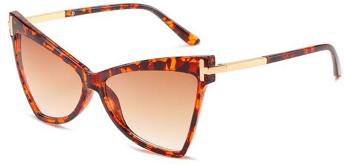 Cat Eye Clear Optical Sunglasses- Leopard Print
