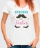 Staches or lashes 1 Women's t-shirt