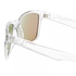 O Neill Shore Unisex Polarized Sunglasses-Gloss Clean Crystal Frame Lime Mirror Lens Onshore-109P, Light Bronze Lens, Square Frame