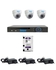 Longse AHD 4 Channels DVR + 3 Vandal Proof Security Cameras + 3 Adapters + HD WD Purple 1TB