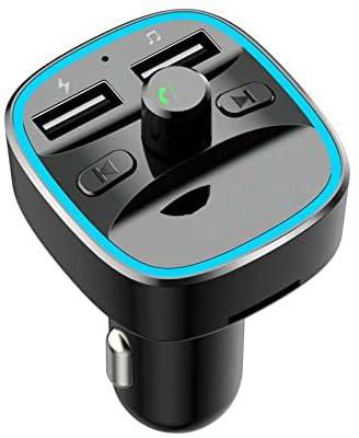 BONITA Car MP3 Player Bluetooth FM Transmitter Fast Car Charger Radio Adapter Car Kit with Dual USB Charging MP3 Player Support SD/TF Card & Support USB