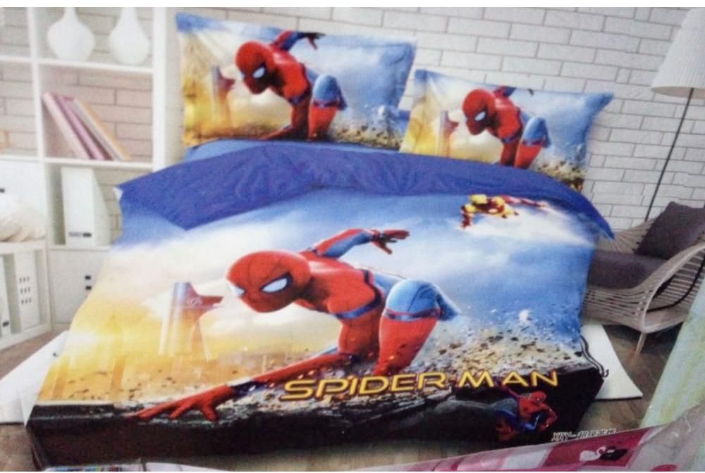 Quality Kids Duvets 4x6 Spiderman One Bedsheet 1 Pillow Cases