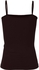 Lycra Body Sleeveless Solid Top - Brown