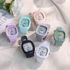 2023 Instagram Cute Silicone Explosive Watch Trend Glow-in-the-dark Sports Student Square Watch With High Appearance Level Watch + Fantastic Gift Box for Birthday Gifts Sons Daught