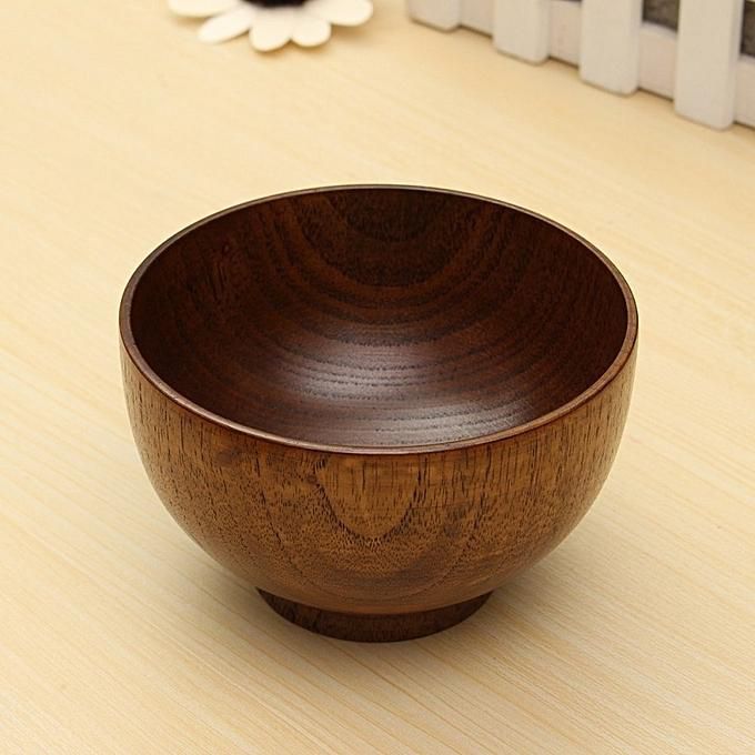 Jujube Wooden Bowl Baby Feeding Containers Chinese Rice Bowls Kids Lunch Box 