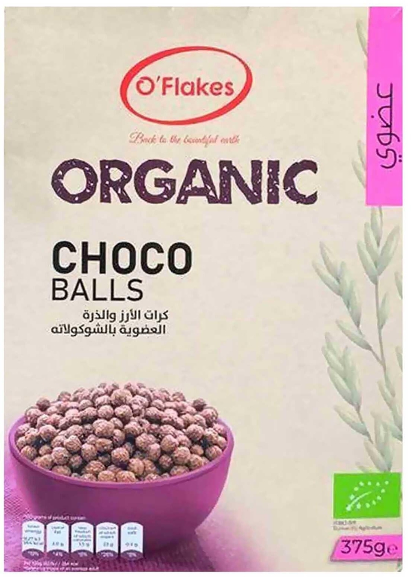 O flakes organic chocolate balls 375g