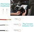 مجموعة ادوات فك واصلاح وتركيب تابلوه السيارة باللون الاحمر، 19 قطعة