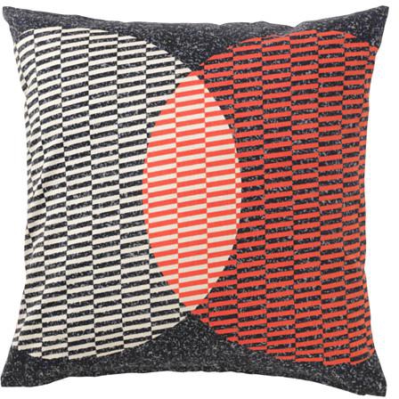 VÅRLÖK Cushion cover, orange, black