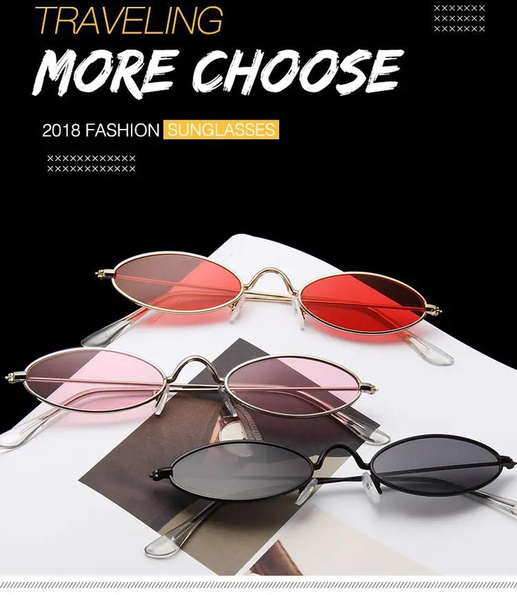 MIBO 2018 Small Metal Frame Sunglasses Vintage Oval Frame Sunglasses Fashion