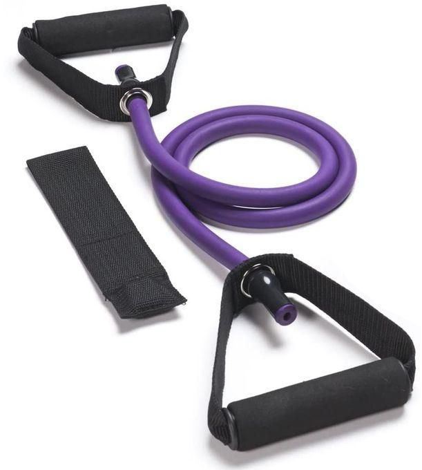 Pull String For Fitness And Aerobics With Door Anchor 50-55 LB - Purple