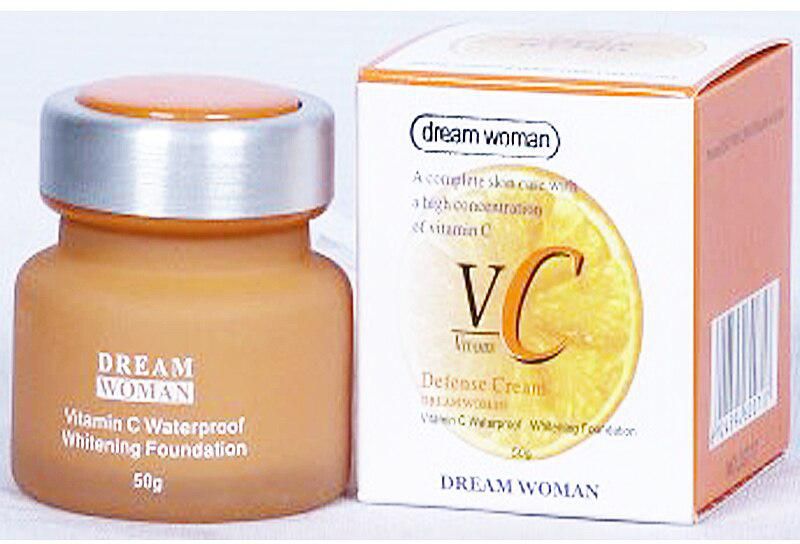 Dream woman vitamin c defence whitening cream foundation waterproof new