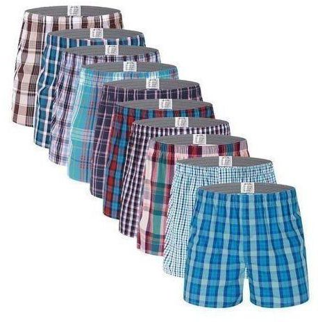 Top Quality Yulu 3 In 1 Mens Woven Cotton Boxers - Multicolour