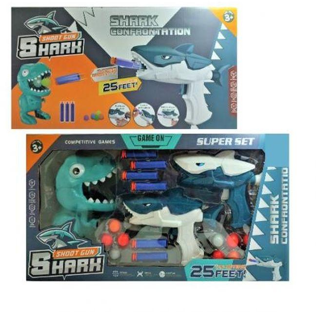 Shark Guns And Dinosaur Shooting Game With Up To 25-F Shooting Range
