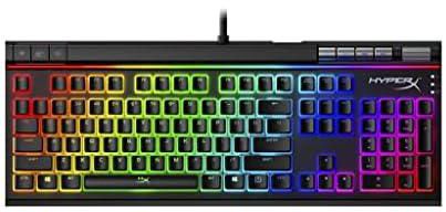 HyperX | HyperX Alloy Elite 2 Mechanical Gaming Keyboard | Dedicated Media Keys - Large Volume Wheel - Solid Steel Frame - | USB 2.0 | for PC, PS4, XBOX One | ABS | 1.8m Cable | Multi Color, Black