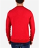 Town Team Buttoned Collar Sweatshirt - Red