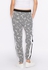 Printed Contrast Band Joggers