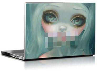 Censored Smile Skin Cover For Macbook Air 13 2020 Red