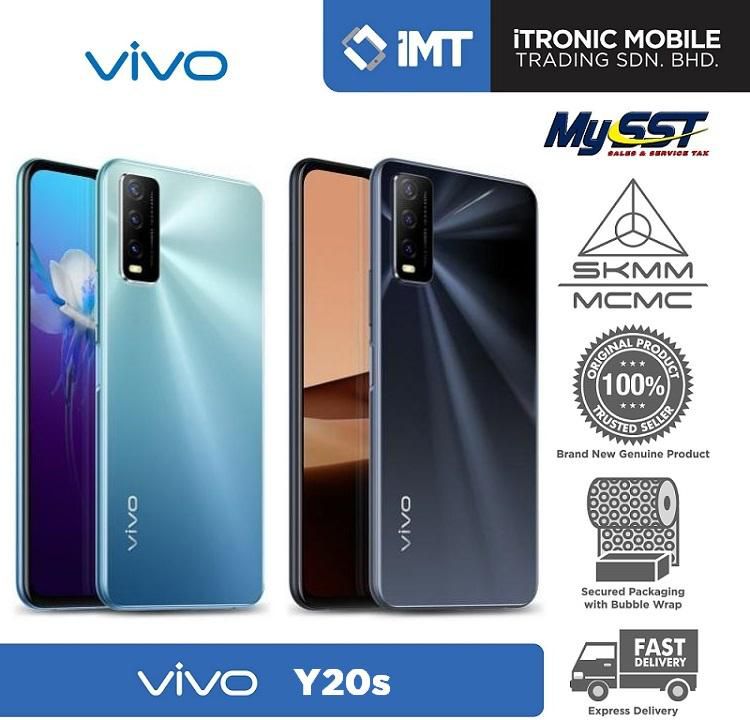 [MY] Vivo Y20s [8GB RAM/128GB ROM] (Black - Blue) Original Malaysia Set