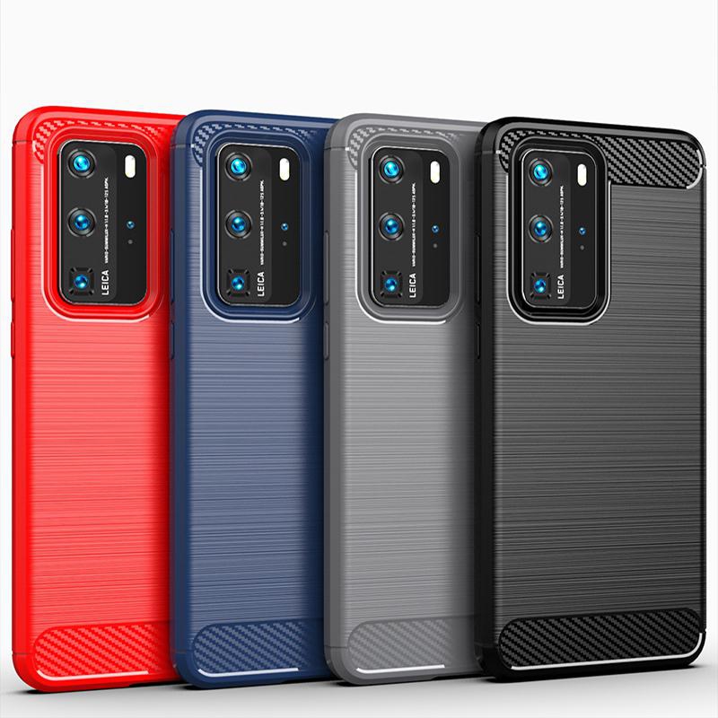Huawei P40 Pro Case Cover Anti-fall Silicone All-inclusive Brushed Protective Shell