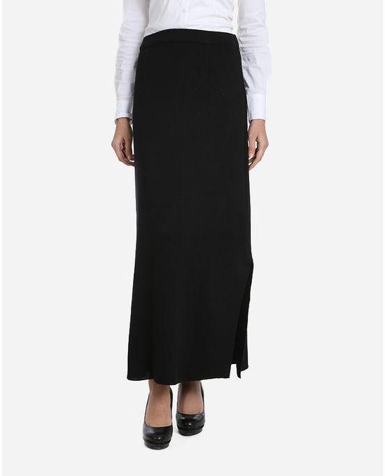 Belladonna Solid Maxi Skirt - Black