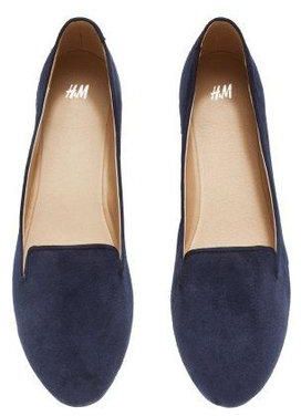 H & M Women's Suede Loafer - Blue