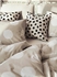 KLYNNETÅG Duvet cover and 2 pillowcases - beige/white/dotted 240x220/50x80 cm