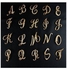 دبوس بروش على شكل حروف الأبجدية الإنجليزية A-Z مرصع بحجر الراين