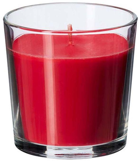 Monella شمع معطر في كأس - التوت اللذيذ - أحمر
