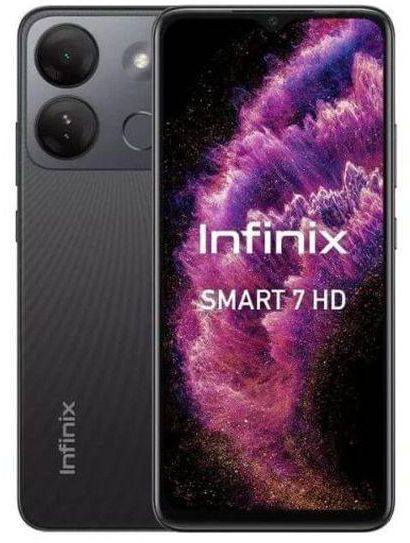 Infinix Smart 7 HD - 6.6-Inch 64GB/2GB Up To 4GB RAM - Dual SIM 4G Mobile Phone - Ink Black